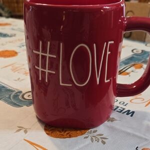 Rae Dunn Red #Love Mug